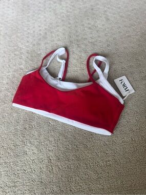 NWT FORM Layered Bra in Red